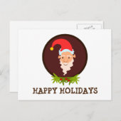 Elf Portrait Prettige feestdagen Post Kaart (Voorkant / Achterkant)