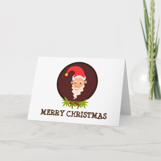 Elf Portrait Wenskaart voor kerstmis Feestdagen Kaart (Voorkant)