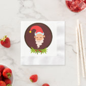 Elf Portrait White Paper Napkin Servetten (Insitu)