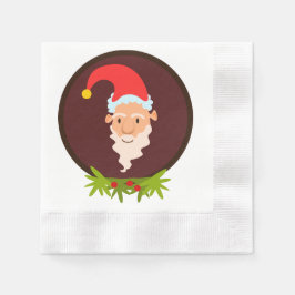 Elf Portrait White Paper Napkin Servetten