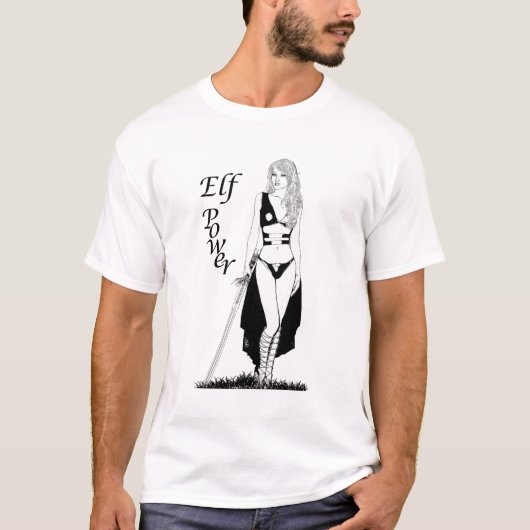 Elf Power T-Shirt B&W (Voorkant)
