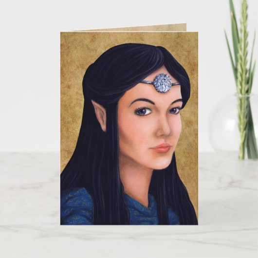 Elf Princess Feestdagen Kaart (Voorkant)