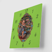 Elf Princess Vierkante Klok (Hoek)