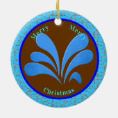 Elf puntenpijpleidingen - Aangepast jaar Keramisch Ornament (Achterkant)