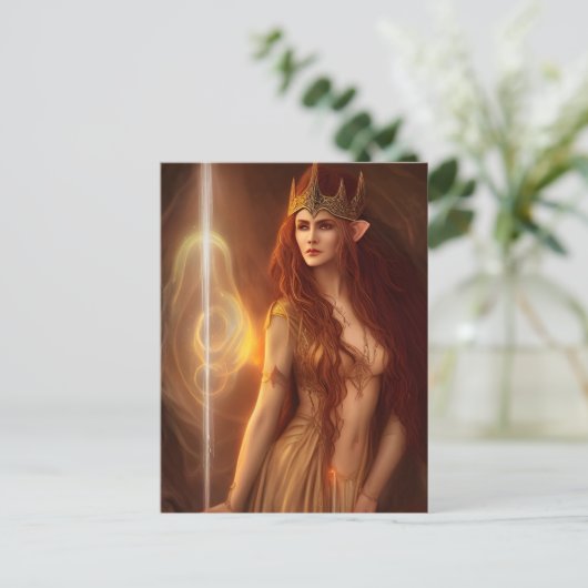 Elf Queen Briefkaart (Staand voorkant)