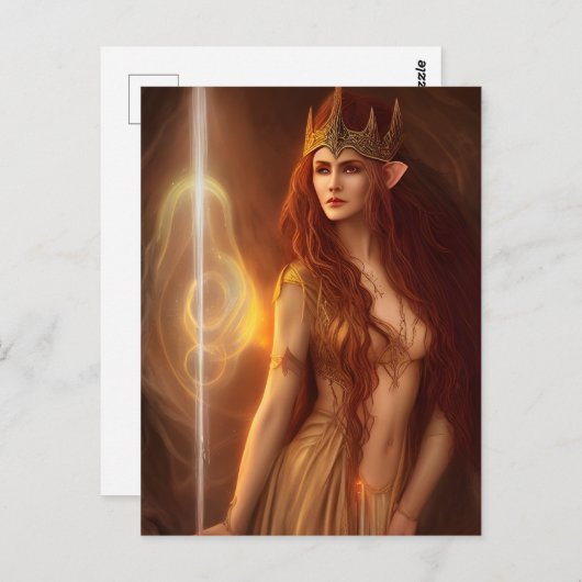 Elf Queen Briefkaart (Voorkant / Achterkant)