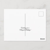 Elf Queen Riding White Horse Briefkaart (Achterkant)