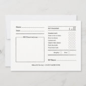 Elf Rapport Noordpool Kerstman Kaart (Achterkant)