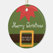 Elf Red Green Have Yourself Merry Little Christmas Keramisch Ornament (Links)
