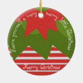 Elf Red Green Have Yourself Merry Little Christmas Keramisch Ornament (Achterkant)