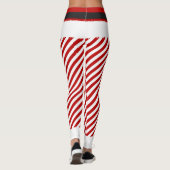 Elf Red Stripes kerstkostuum Leggings (Achterkant)