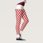 Elf Red Stripes kerstkostuum Leggings (Rechts)