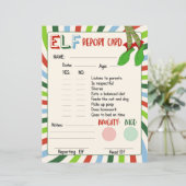 Elf Report Card Naughty of Nice Behavior (Staand voorkant)