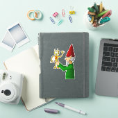 Elf & Robot uit de werkplaats van Sinterklaas Viny Sticker (iPad Cover)