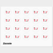 Elf Ronde Sticker (Vel)