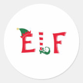 Elf Ronde Sticker (Voorkant)