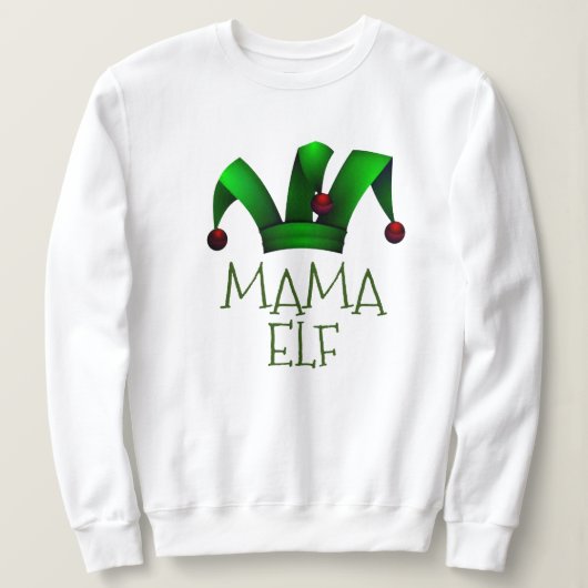  Elf Santa Helper Kerstmis MAMA ELF Trui (Design voorkant)