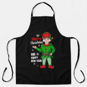 elf santa karakter schort (Voorkant)