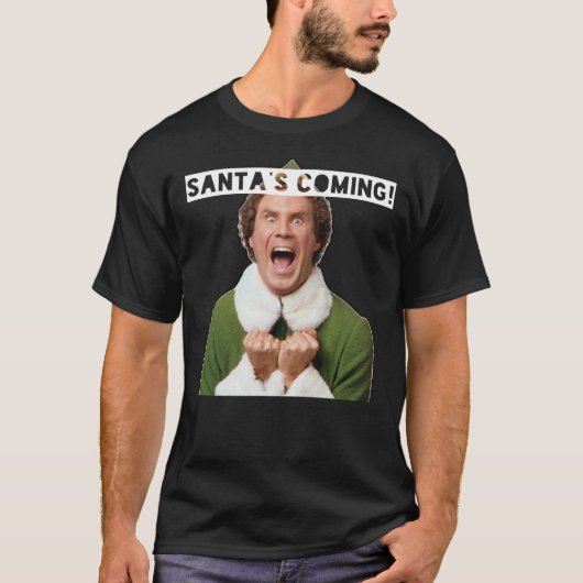 Elf - Santa&x27;s komend! Klassieke T-Shirt (Voorkant)