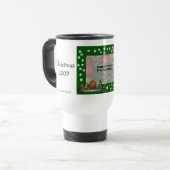 Elf Scene met kerstfoto Revel Mug Reisbeker (Voorkant links)