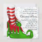 Elf schoen kerst uitnodiging (Voorkant)