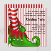 Elf Schoen Kerstfeest uitnodiging (Voorkant / Achterkant)