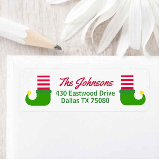 Elf Schoenen Kerstmis Etiket (Insitu)