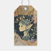 Elf Scrapbook Gelaagde  Ephemera Gift Labels Cadeaulabel (Voorkant)