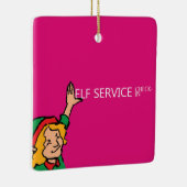 Elf Service Keramisch Ornament (Rechts)