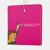 Elf Service Keramisch Ornament (Links)
