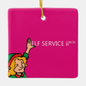 Elf Service Keramisch Ornament (Voorkant)