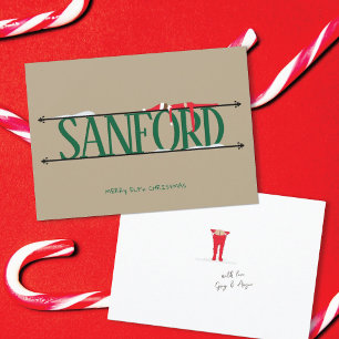 Elf Shenanigans Flat Christmas Kaart