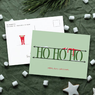 Elf Shenanigans Gesmeed IJzeren Bord Kerstvakantie Feestdagenkaart