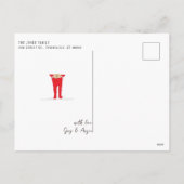 Elf Shenanigans Groet Teken Kerst Briefkaart (Achterkant)