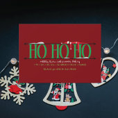 Elf Shenanigans Ho Ho Ho Kerstfeest Kaart