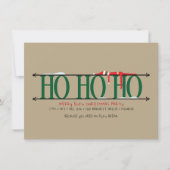 Elf Shenanigans Ho Ho Ho Kerstfeest Kaart (Voorkant)
