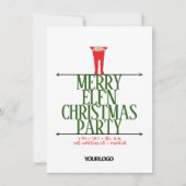 Elf Shenanigans Kantoor Kerstfeest Kaart (Voorkant)