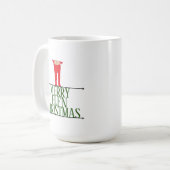 Elf Shenanigans Kerst Groet Bord Koffiemok (Voorkant links)