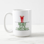 Elf Shenanigans Kerst Groet Bord Koffiemok (Links)