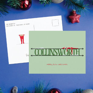 Elf Shenanigans KerstBriefkaart Feestdagenkaart