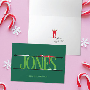 Elf Shenanigans Naambord Jager Groen Gevouwen Kaart