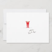 Elf Shenanigans smeedijzeren teken Kerst Kaart (Achterkant)