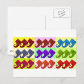 Elf Shoe Pop Art Briefkaart (Voorkant / Achterkant)