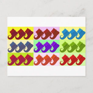 Elf Shoe Pop Art Briefkaart