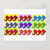 Elf Shoe Pop Art Briefkaart (Voorkant)