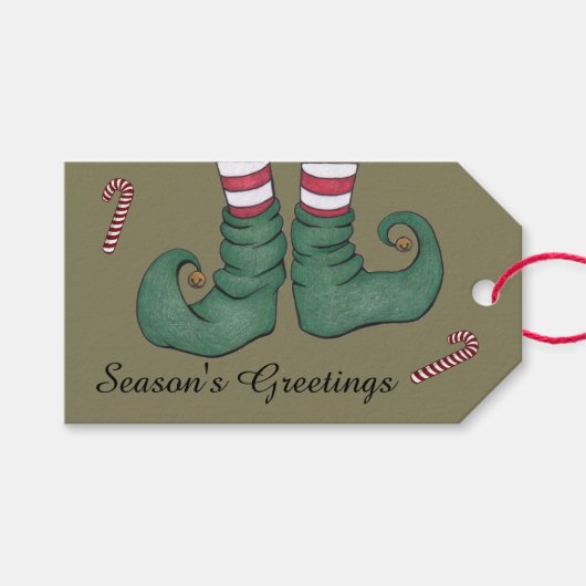 Elf Shoes Cadeaulabel (Voorkant (Horizontaal))