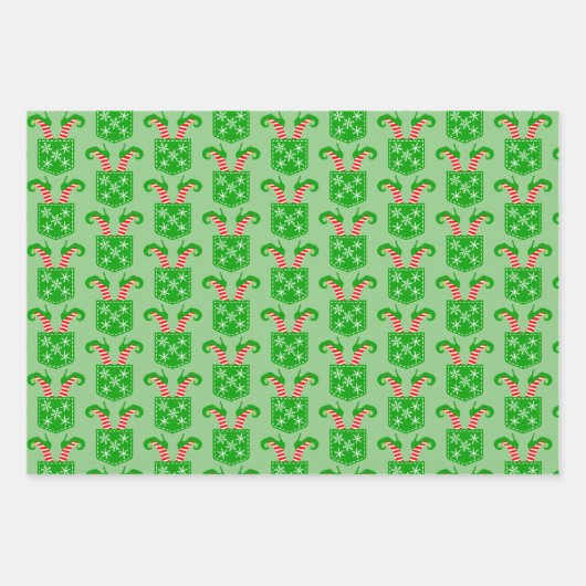 Elf Shoes in Pocket Trio Inpakpapier Vel (Voorkant 3)