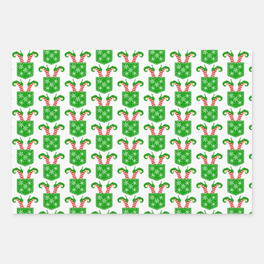 Elf Shoes in Pocket Trio Inpakpapier Vel (Voorkant)