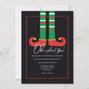 Elf Shoes Invitations Kaart