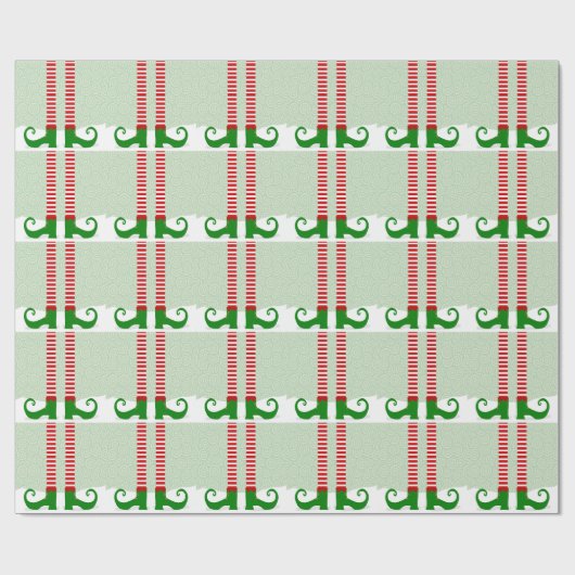Elf Shoes Wrapping Paper Cadeaupapier (Vlak)